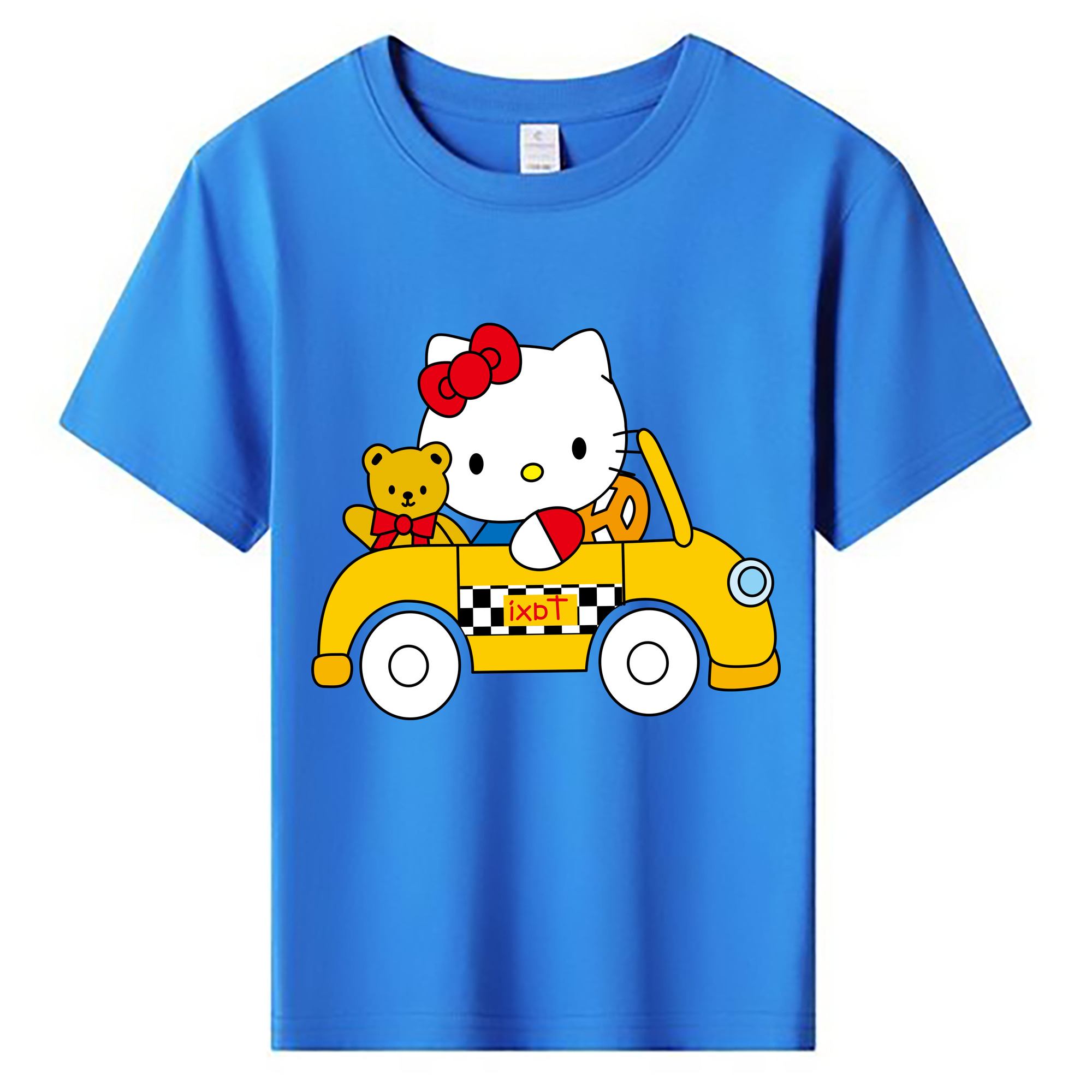 （画像用） Hello Kitty ハローキティ 綿100％キッズTシャツ（フロントプリント）